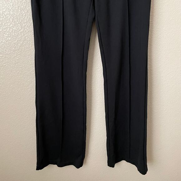 Halara Pants Womens Medium Black Bootcut Ponte Knit Pull On Stretchy Preppy - Picture 5 of 11